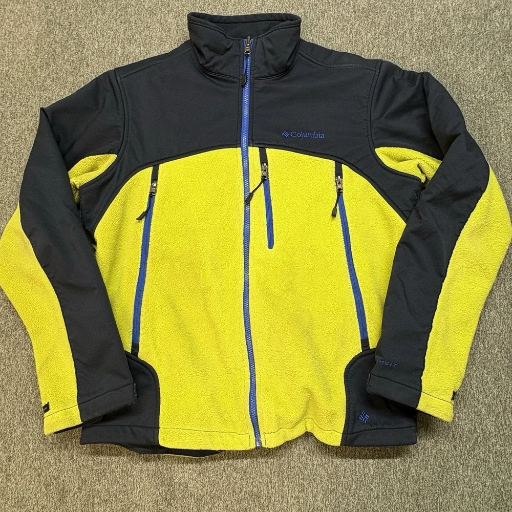 Columbia Jacket Omni WindBlock Omni Heat Men's Large Interchange Full Zip Fleece
